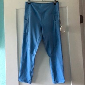 Zyia Blue Pocket Hi-Rise Capris